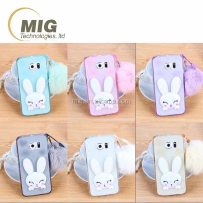 China Cute Rabbit Ear Kickstand Cell Phone Case Cute Cute Rabbit Ear Kickstand TPU Phone Case Back Cover For Samsung A3 A5 A7 E5 E7 Cell Phone Back Cover for sale