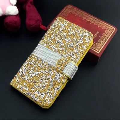 China Luxury Outdoor Card Slot and Photo Frame Paste on Diamond Leather Wallet for iphone 7 7plus Case for Mobile Phone Shenzhen Accessories for sale