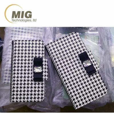 China Bandbag Style Houndstooth Pattern Handbag Design With Metal Chain Strap Cell Phone Case Back Cover For Samsung galaxy s6/s6 ​​edge for sale