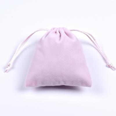 China Custom Reusable Double Drawstring Pouch Eco-friendly Cosmetic Collection Bag Jewelry Bag Plush Cloth Factory Promotional Gift for sale