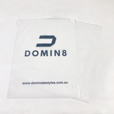 China BIODEGRADABLE Hot Sale Matte Frosted Eva /PVC Garment T-shirt Packaging Zipper Zipper Lock Bag With Own Logo for sale