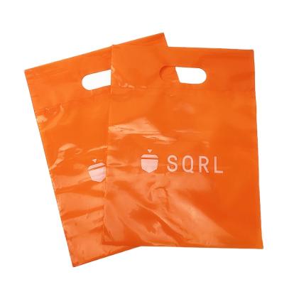 China Recyclable Factory Outlet Custom Printed Biodegradable White LDPE Plastic Shopping Bags With Biodegradable Handle for sale