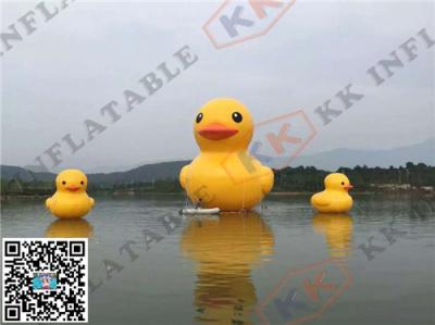 China 8m Height Inflatable Advertising Giant Yellow Duck Model For Exhibition for sale