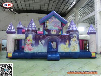 Chine Terrain de jeu fait sur commande de jardin de princesse Inflatable Jumping Castle For de filles de loyer de PVC à vendre