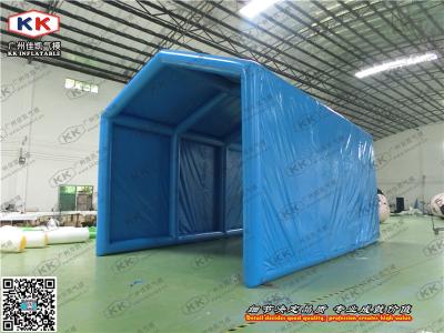 China PVC Giant Blue Inflatable Tent , Inflatable Backpacking Tent For Outdoor Activities for sale