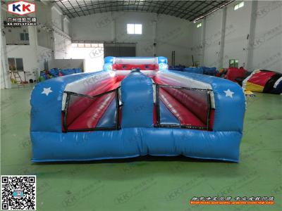 China Blue Thick PVC Inflatable Sports Arena , Safety  Kids Bounce House For Party for sale