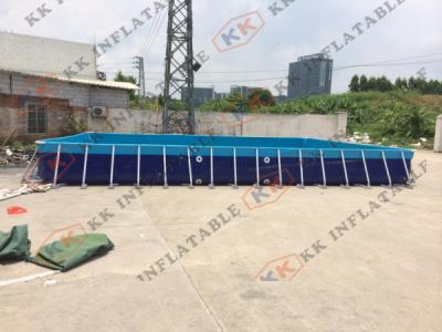 China marco inflable móvil grande de la piscina de la piscina de la lona del PVC de 0.9m m de la laca en venta