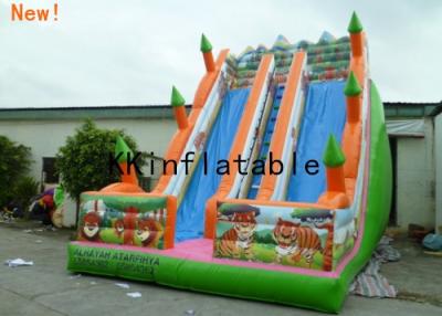 China 7m Height Adult Inflatable Dry Slide / Inflatable Slip And Slide Double stitching for sale