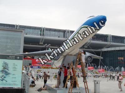 China Decorative Inflatable Airplane / Inflatable Model For Displaying And Showing for sale