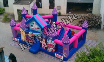 China KJB-G33 Customize Beautiful Princess Castle Inflatable Bounce House , Inflatable Bouncer And Jumper For Kids for sale