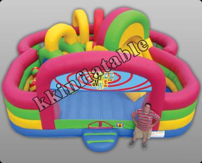 China El parque temático utilizó despedir el arco iris inflable Kzh-g011 combinado de la gorila para la zona de la diversión de los niños en venta