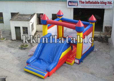 China Castillo de salto inflable barato usado con el tobogán acuático en venta