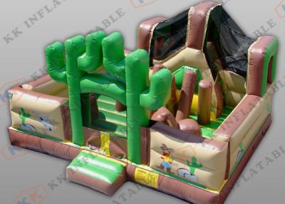 China Gorila combinada inflable de salto inflable del uso al aire libre del castillo del estilo del bosque en venta