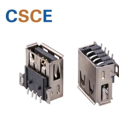 China Header USB Male Female Connector Accepting UL94-V0 SMT USB Connector Solder Jacks For Charging for sale