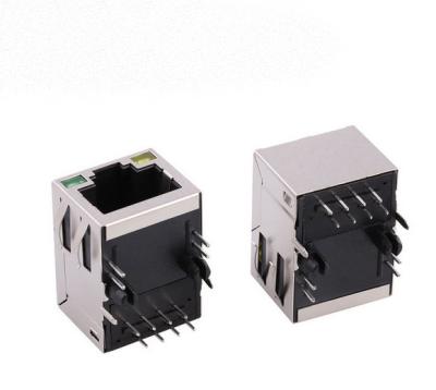 China Phosphor Bronze Poe 8p8c Rj45 Jack Network Transformer Filter RJ45 Magnetic Connector With Magnetic for sale