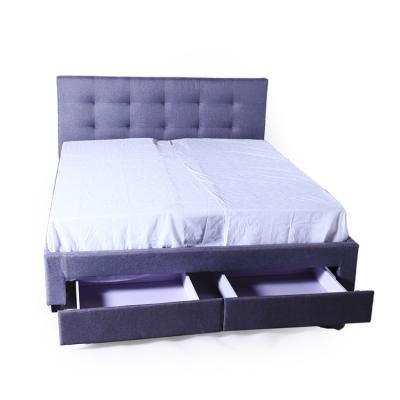 China Wholesale Simple Elegant Factory Fashion Style Double Bed Design Furniture Bedroom, Sofa With Double Bed Bed, Double Storage Bed Frame for sale