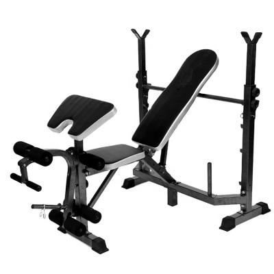 China Indoor Best Price Durable Home Gym Multi Weight Bench Set With Stand Press Bench for sale