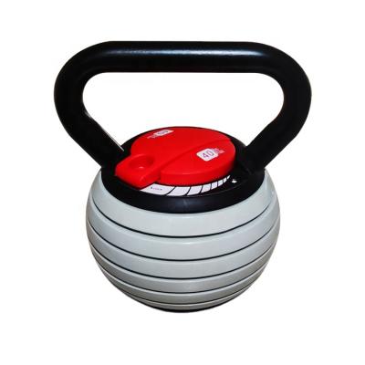 China Universal Cheap 40lbs Customized Steel ABS For Home Use Training Adjustable Kettlebell for sale