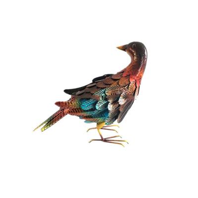 China Vigorous metal bird figurine for garden decoration for sale