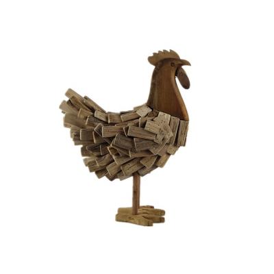 China Wholesale Europe factory direct wooden rooster statues for sale