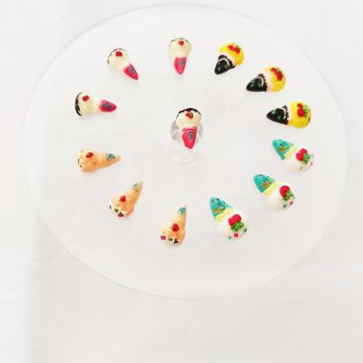 China 3d Nail Art Decoration 30pcs/bag Ice Cream Cone Cartoon Resin Cartoon Nail Art DIY Deco Decoration Nail DIY Deco for sale