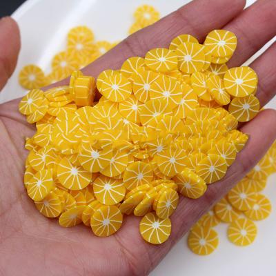 China Mud Decoration Mini Polymer Clay For Orange DIY Sprinkles Slice Nail Mud Accessories for sale