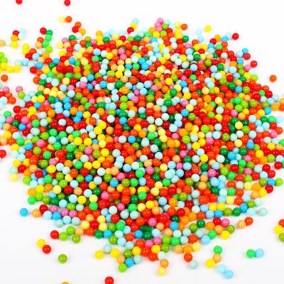 China Acrylic Mix Colors 4MM Opaque Solid Round Small Plastic Beads No Hole for sale