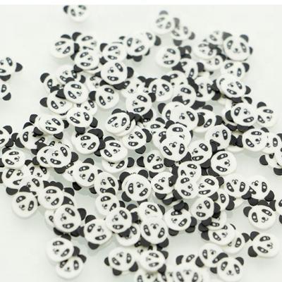 China Nail Art Cake Sprinkles Polymer Clay Slices Mud Panda Wholesale Animal Polymer Clay Sprinkles for sale