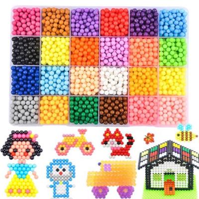 China Eductional Preschool Toys Wholesale Kids Water Fuse Magic Beads DIY Set Super Beads Toy Set for sale