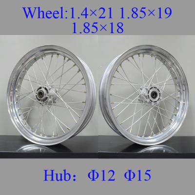 China A motocicleta dianteira de Spoked roda a força de alta elasticidade de 1.85*18 1.85*19 1.4*21 à venda