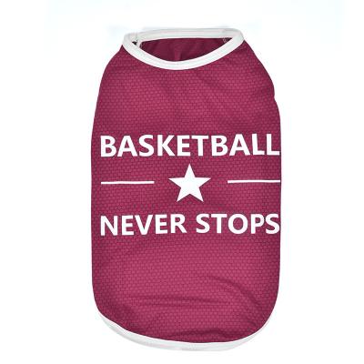 China Viable Wholesale Pet Basketball Vest Summer World Cup Singlet Dog Vest Comfortable Pet Soccer Uniform for sale