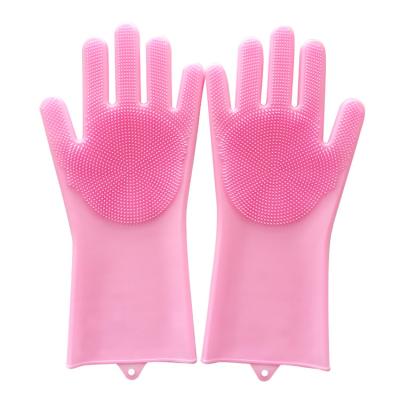 China Viable Hot Sale Silicone Dog Cat Bathing Hair Remover Pet Grooming Gloves Soft Bath Massage Gloves for sale