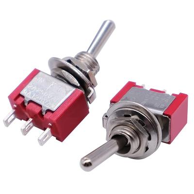 China MTS-103 Electrical Equipment Terminal 3 ON-OFF-ON Position 3 Latching Mini Automotive Toggle Switches for sale