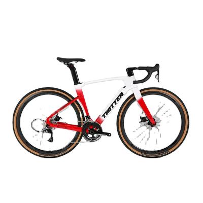 China Carbon Fiber Twitter Gravel Bike Carbon Fiber Road Bike RS 22Speed ​​Cross Country Road Bike 700*40C Gravel Bike for sale