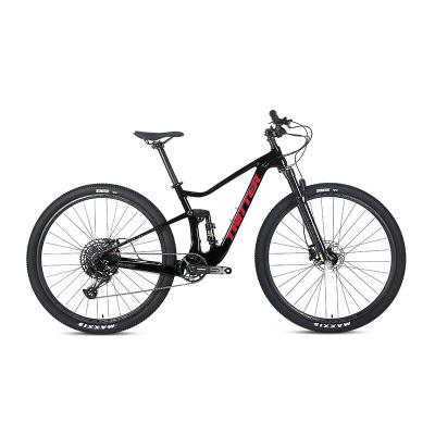 China FOREST GX 12 Speed ​​Full Suspension 29er Carbon Laser Carbon Fiber T1000 UV Colored Mountain Bike Bicycle for sale