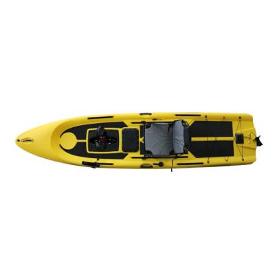 Китай High Standard PE (HDPE or LLDPE) Customized Color Molds Spinning Boat with Pedal Position Board Water Sports Spinning Kayak продается