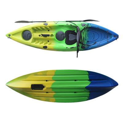 Китай 2022 Hot Sale PE (HDPE or LLDPE) Fishing Kayak Plastic Single Paddle Sit On Top Kayak With Paddle продается