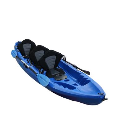 China PE (HDPE or LLDPE) Drive Pedal New 2 Person Kayak Sit In Fishing-kayaks, 3person Tandem Pedal Kayak Sale à venda