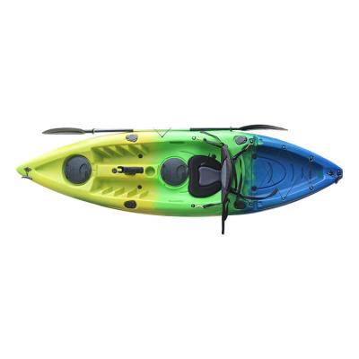 Китай PE (HDPE or LLDPE) single paddle 9.7ft fishing kayak with fish finder hole for sale продается