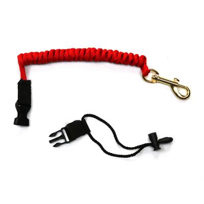 China 52cm Unisex Super Strong Black With Pink Paddle Board Leash Coiled TPU Leash With Good Price en venta