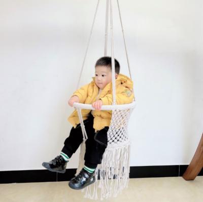 China Modern Outdoor Swing Furniture Round Rope Hanging Chair For Kids for sale