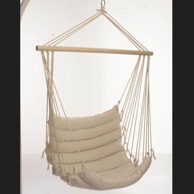 China Outdoor& Modern Macrame Swing Rainbow Stripe Hammock Indoor Handmade Hammock Chair for sale