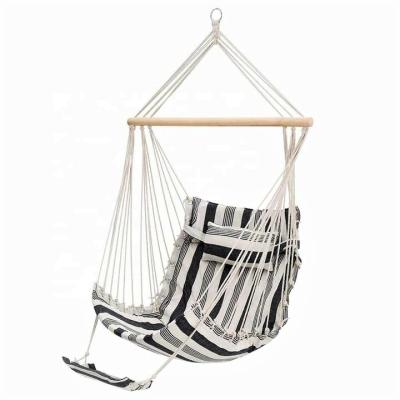 China Modern Quilted Hanging Chair Indoor and Outdoor Gardens Hanging Chairs with Pillows and Stools for sale