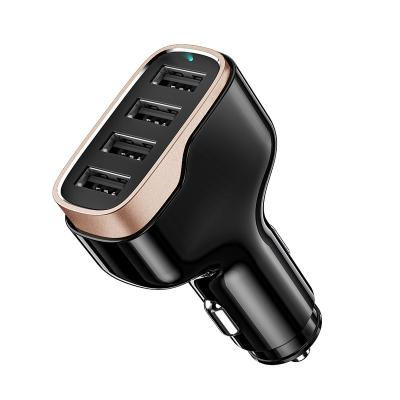 China 48W 4 USB Car Charger With Aluminum Case OEM Factory 4 Ports For Apple Car Charger Adapter 48w USB Charger Super Fast Car for sale