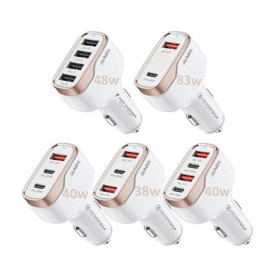 China Private Mold Series USB Car Charger With Aluminum Case In QC PD Car iPhone Current Portable Universal Charger Mini Fast Charging Charger for sale