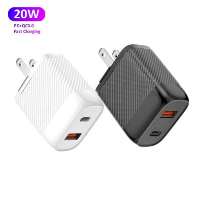 China palladium 20w fast charging wall charger for iphone multi wall charger cube 3a port fast charging usb wall charger for sale