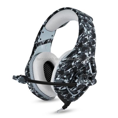 China Private Machining Headband Amazon Hits Camouflage Game Earphone Cable Gaming Headset For PSP4 For Wholesale for sale