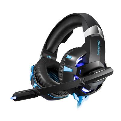 China 2021 Hot Selling Earphone Amazon Products Onikuma K2pro 7.1 Gaming Headset With Microphone , RGB Lights Gaming Headset for sale