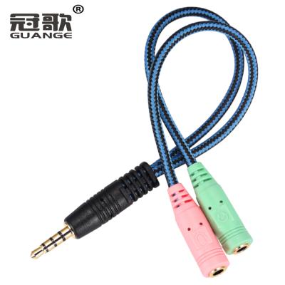 China COMPUTER two in one line headphone convert line PS4 headphone converter conversion cable for sale