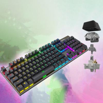 China Numpad X Alloy FPS RGB Gamer Teclado Hyper HyperX Keyboard Wired PC Gaming Mechanical Keyboard 104Keys for sale